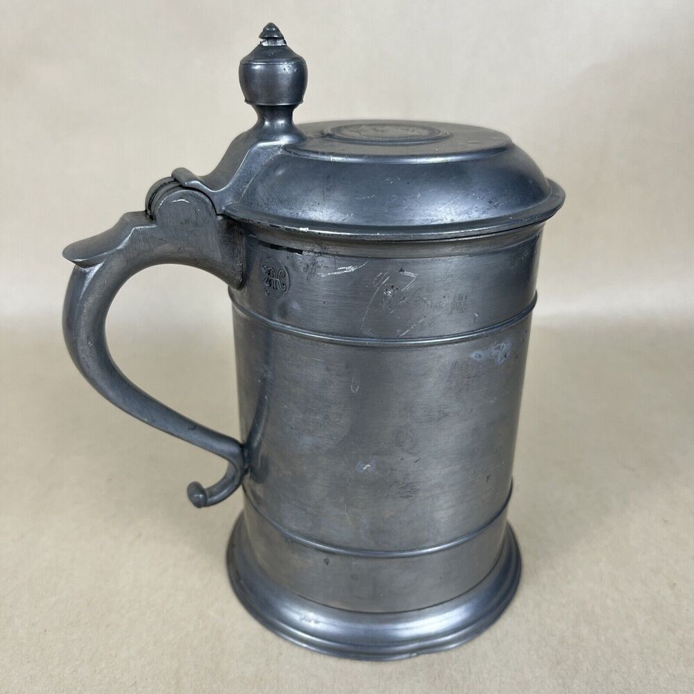 Rare Antique 1920 georgivs v dei gra britt omn rex fid def ind imp tankard